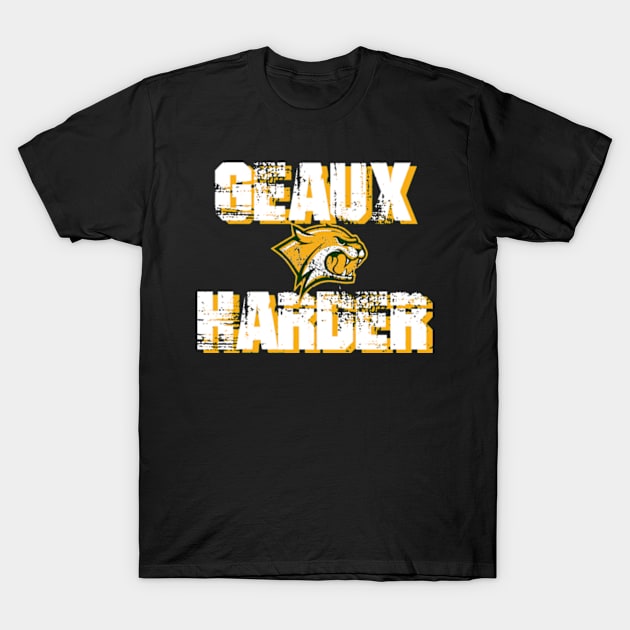 Geaux Harder Wildcats T-Shirt by Gsweathers